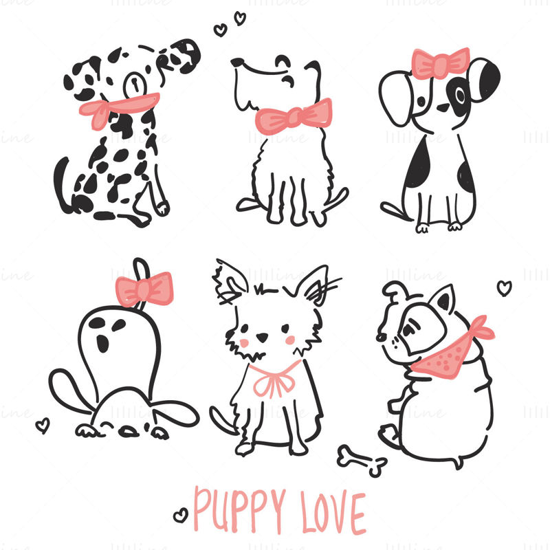 The puppy T-shirt pattern for printing