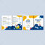 The international school brochure template vector