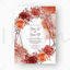 Marriage invitation card template