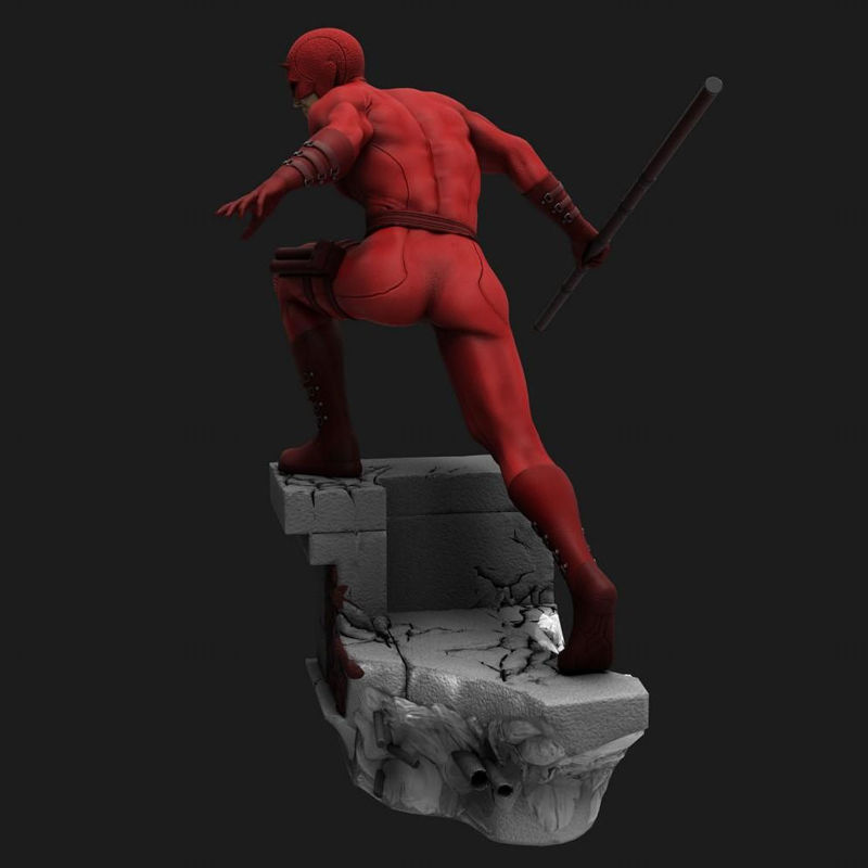 Daredevil Statues 3D Model Ready to Print