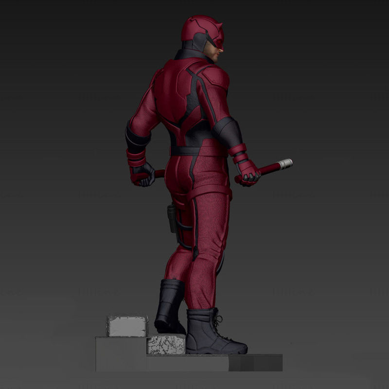 Daredevil Statues 3D Printing Model Stl