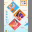 Creative summer music poster template