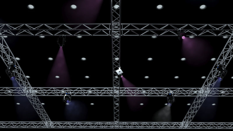 Big Square Truss-Stage Lights modèle 3D