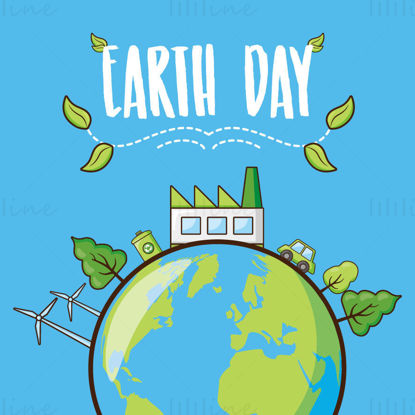 Environmental protection, earth day vector element