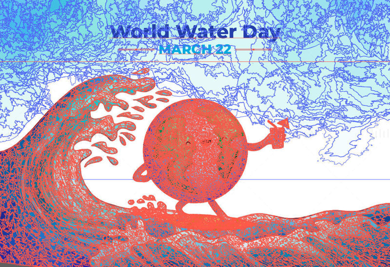 Environmental protection world water day illustration