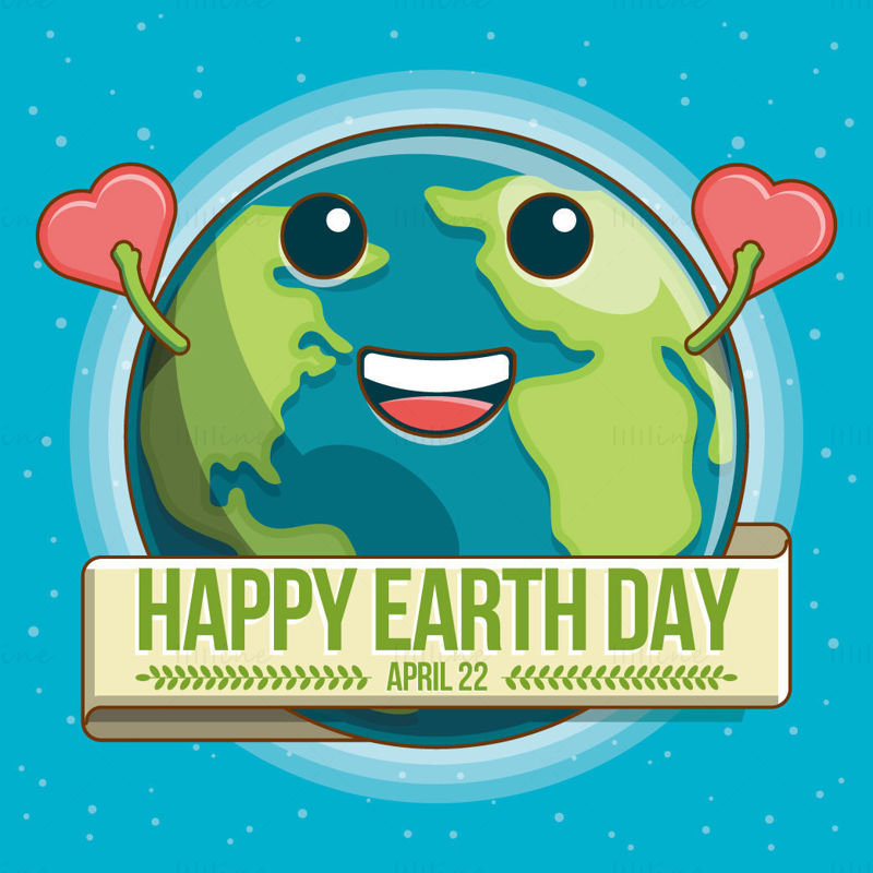 Earth day vector element