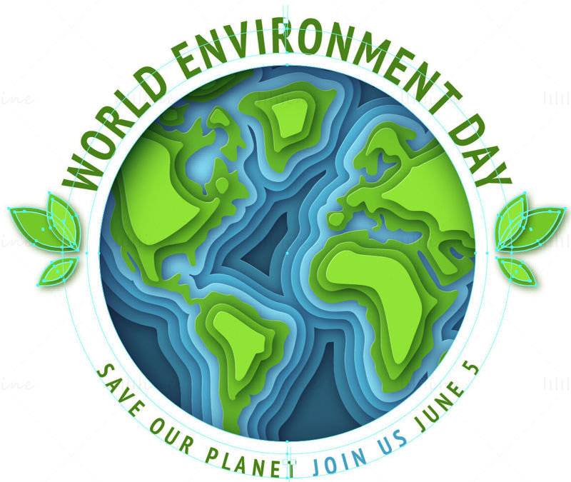 Save our planet vector element