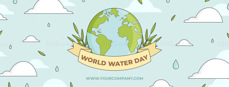 World water day earth vector