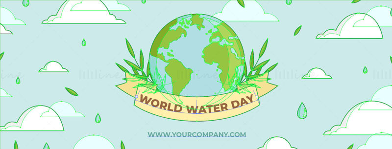 World water day earth vector