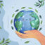 World earth day banner poster vector