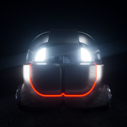 Future travel technology concept car design 3D model
