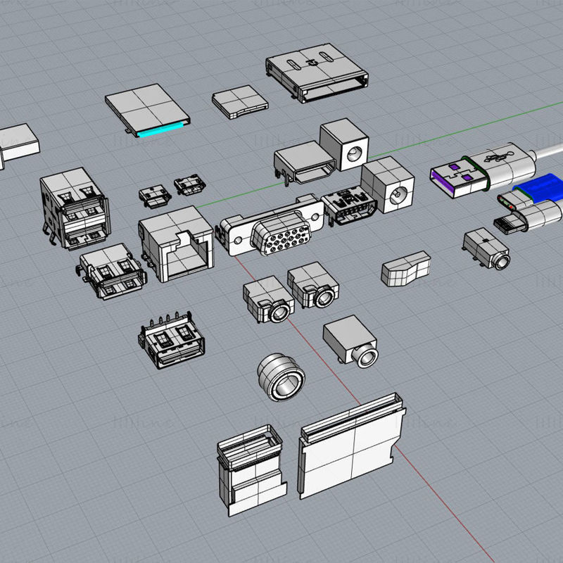 Interfață de transfer electronic de date model industrial 3d