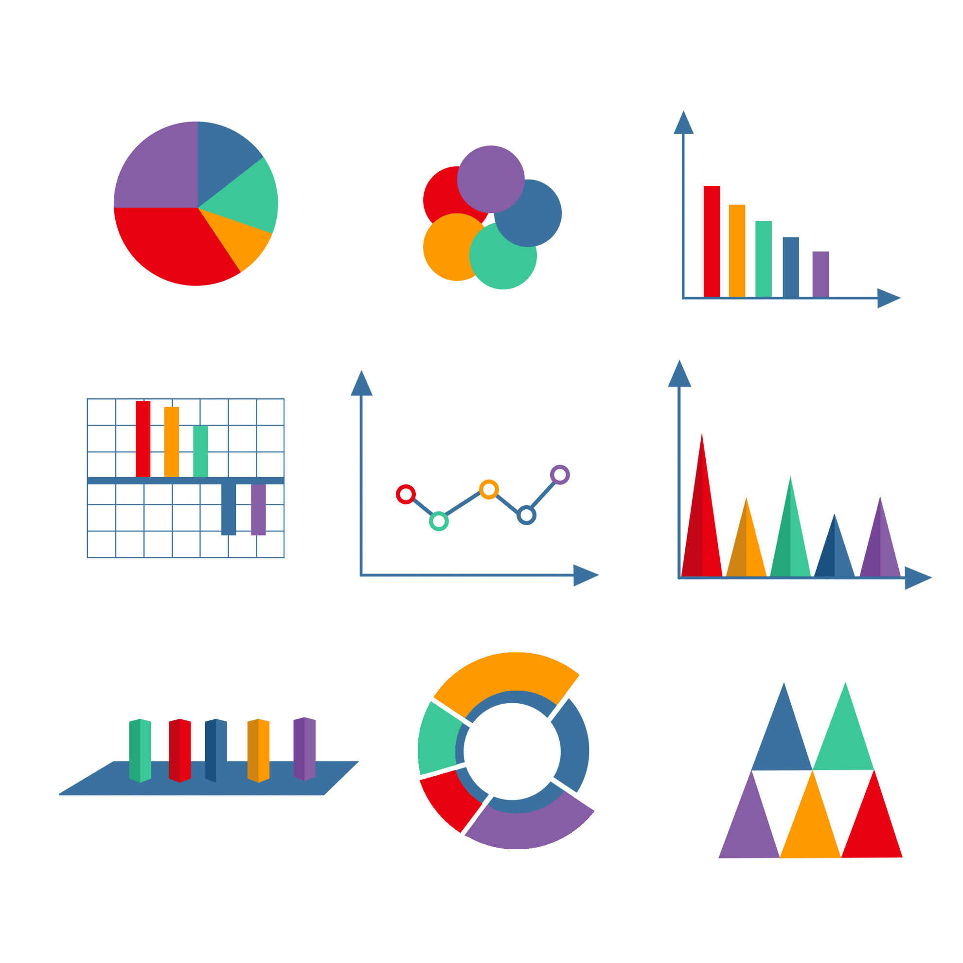 Business Pie Chart Bar Chart data element