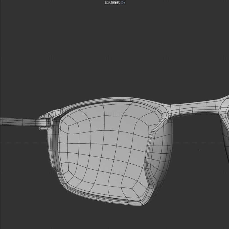 Square-rimmed glasses ,glasses c4d model