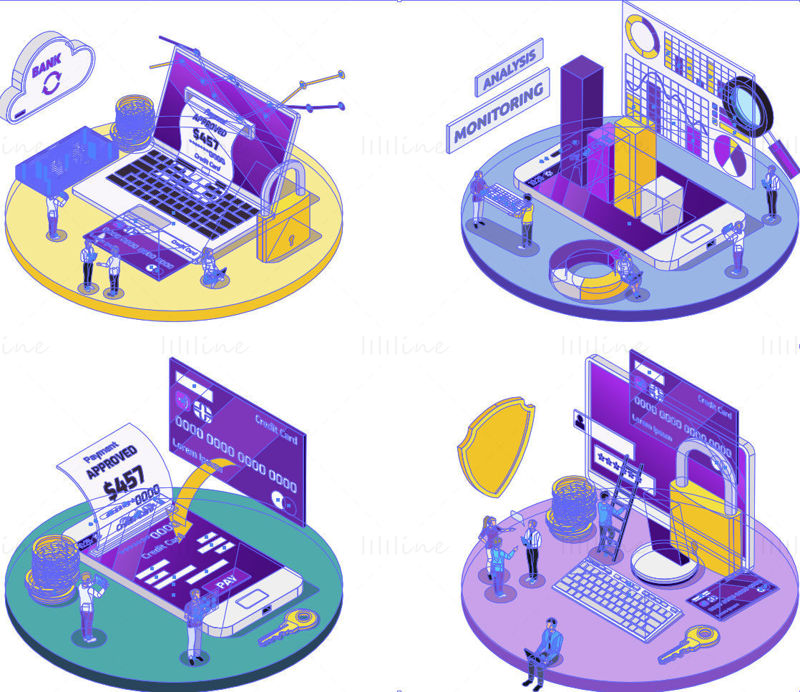 Finance element vector