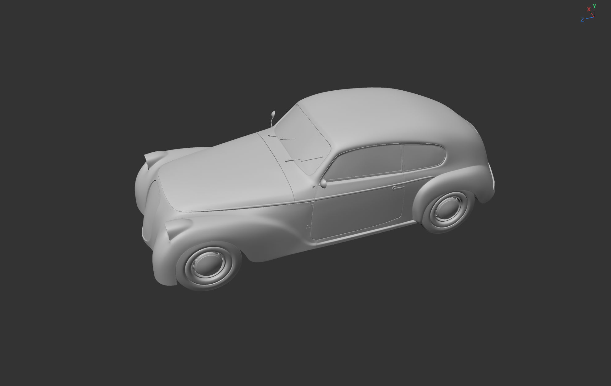 Alfa Romeo classic old car 3d model