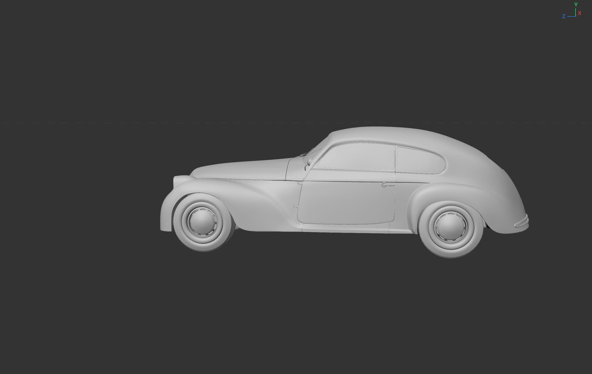 Alfa Romeo classic old car 3d model