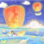 Mid-Autumn festival lamp illustration