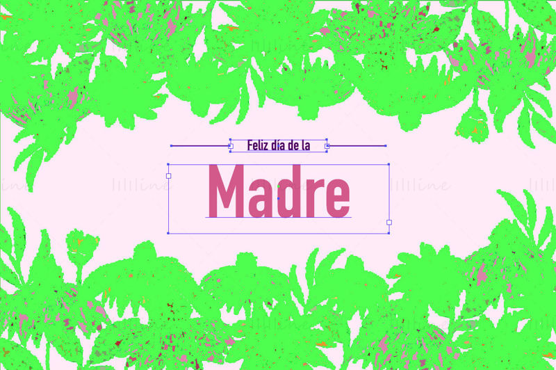 Vector de tarjeta de flor de día de la madre