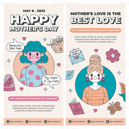 Mother's day AD Poster Vector