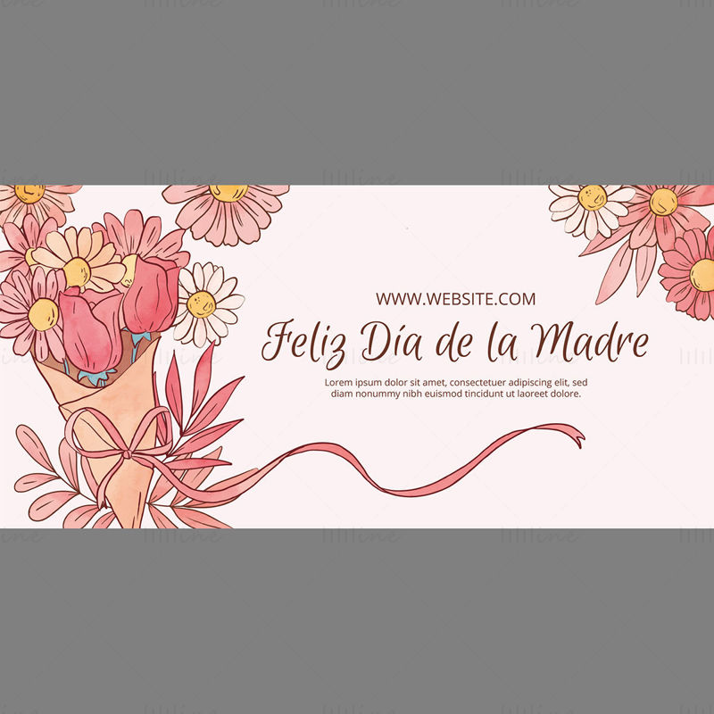 Mother's day banner vector