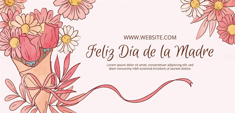Mother's day banner vector