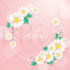 Pink mother's day card vector