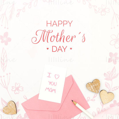 Mother's day card psd