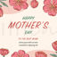 Cartoon carnation Mother's Day vector