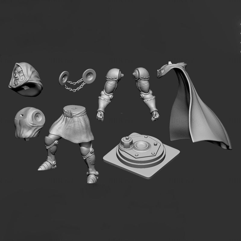 Doctor Doom Modelo 3D Listo para Imprimir