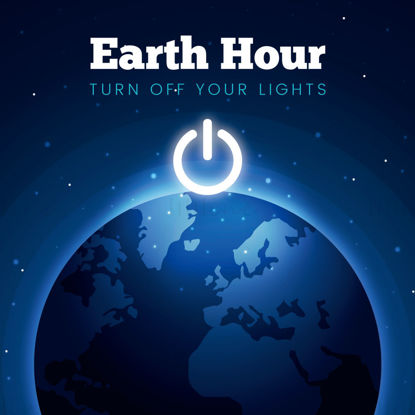 Earth hour poster vector