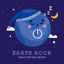 Cartoon sleeping earth vector