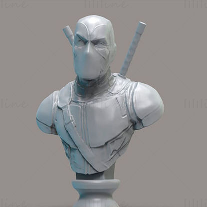 Modèle d'impression 3D du buste de Deadpool