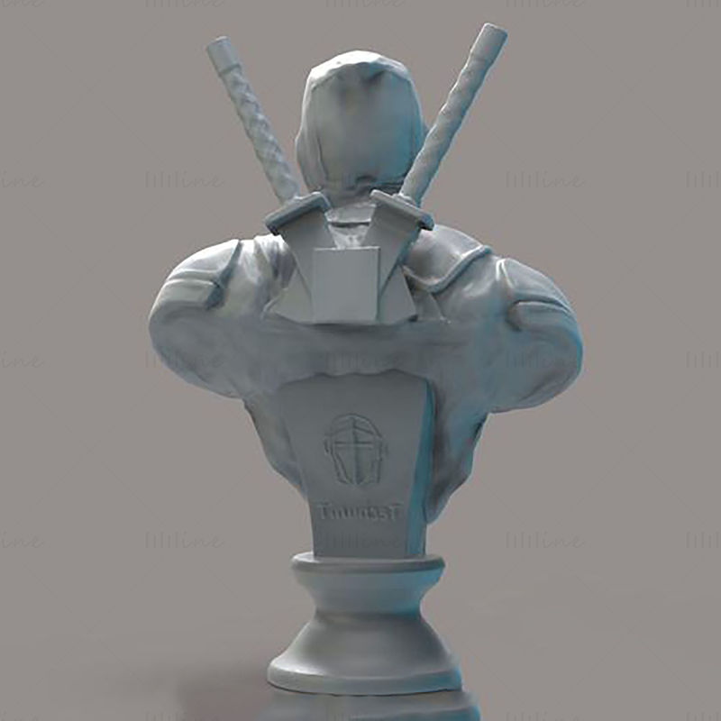Deadpool Bust 3D Print Model