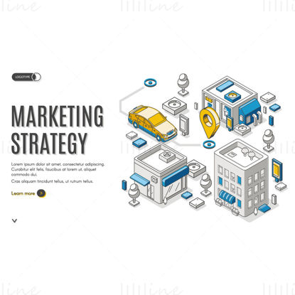 Marketing strategy vector illustration
