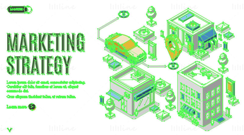 Marketing strategy vector illustration