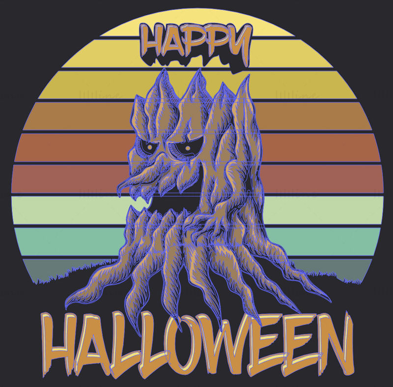 Happy Halloween element vector illustration