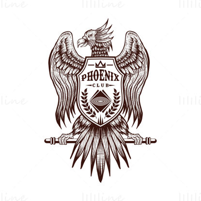 Phoenix club logo vector
