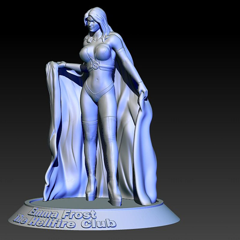 Model de imprimare 3D Emma Frost