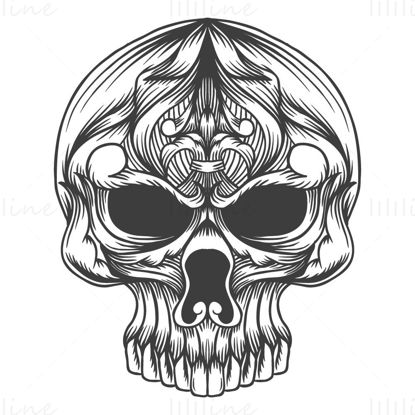 Skull illustration vector