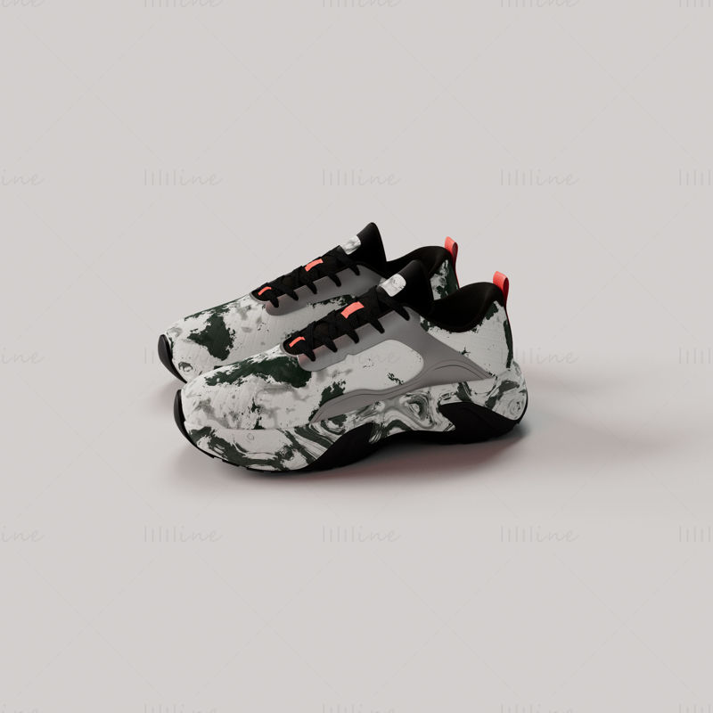 Chaussures de sport modèle 3D