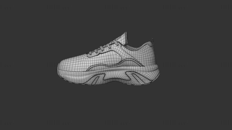 Chaussures de sport modèle 3D