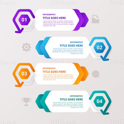 Infographic title banner vector