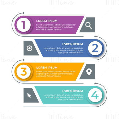 Title banner infographic vector