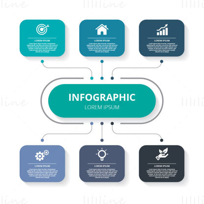 Infographic topic, vector