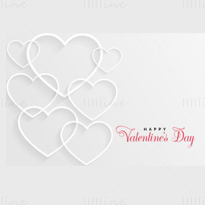 Sweet valentine's day vector card
