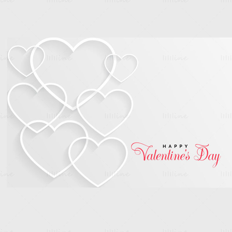 Sweet valentine's day vector card