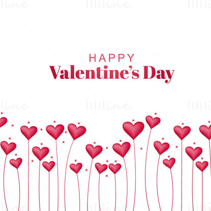 Valentine's day element heart balloon vector