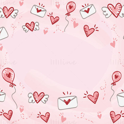 Valentine's day vector background element
