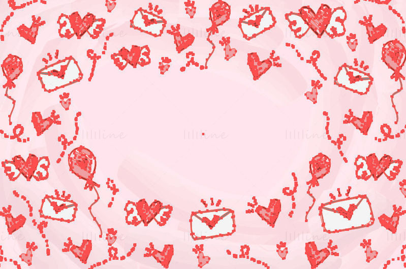 Valentine's day vector background element
